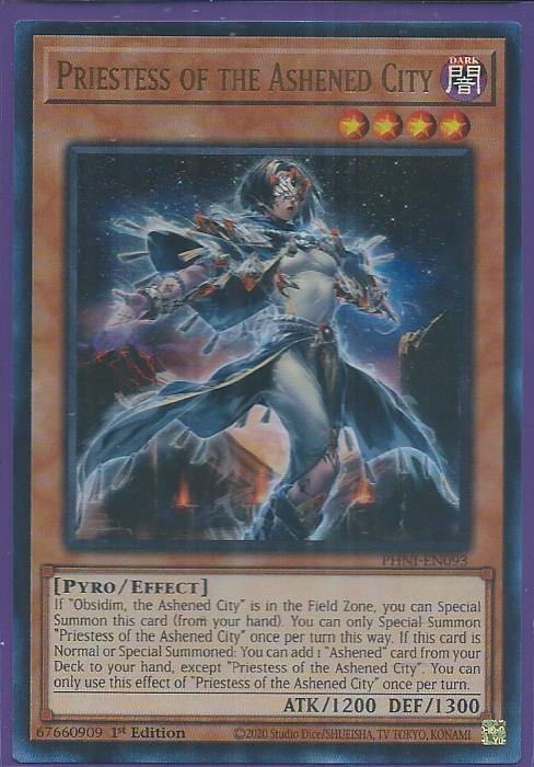 PHNI-EN093 Priestess of the Ashened City – Ultra Rare