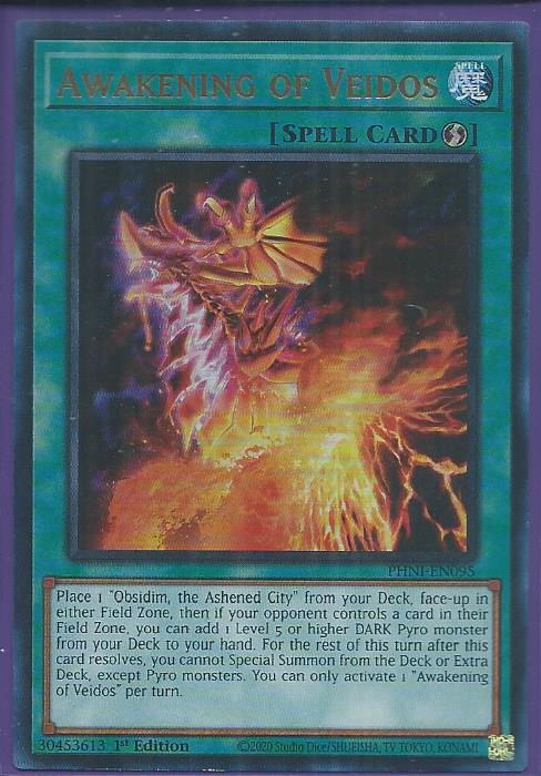 PHNI-EN095 Awakening of Veidos – Ultra Rare