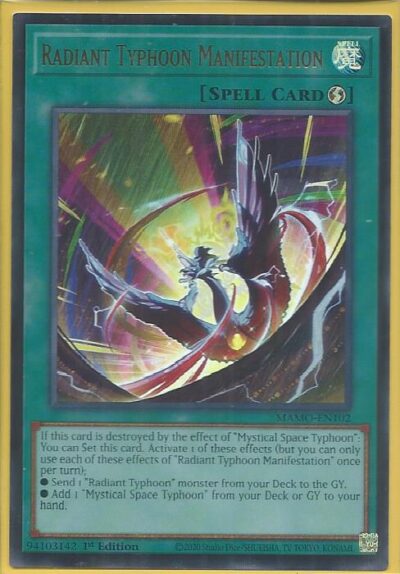 MAMO-EN102 Radiant Typhoon Manifestation – Ultra Rare
