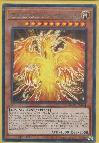 phx MZTM-EN074 The Winged Dragon of Ra – Immortal Phoenix – Rare (USA Print)