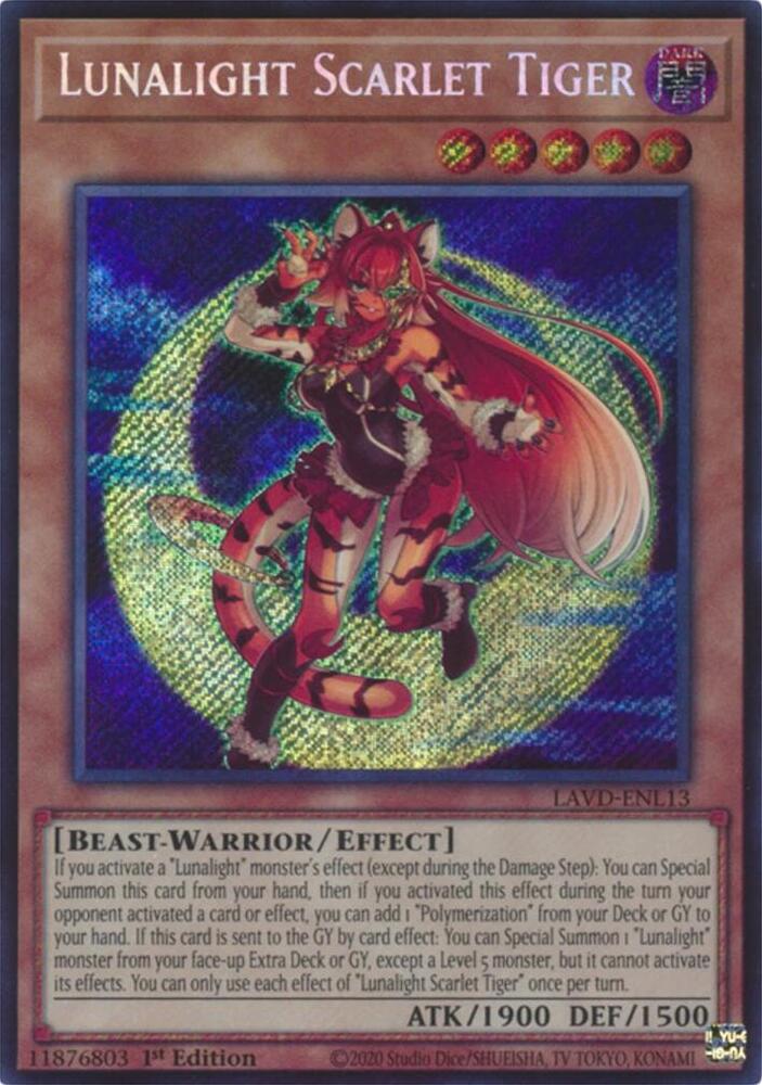 LAVD-ENL13 Lunalight Scarlet Tiger - Secret Rare